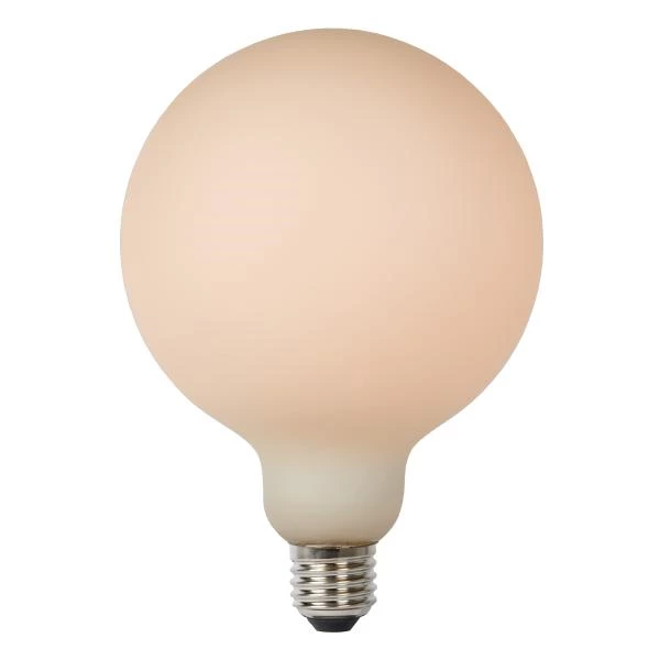 Lucide G125 - Ampoule filament - Ø 12,5 cm - LED Dim. - E27 - 1x8W 2700K - 3 StepDim - Opalin - détail 1